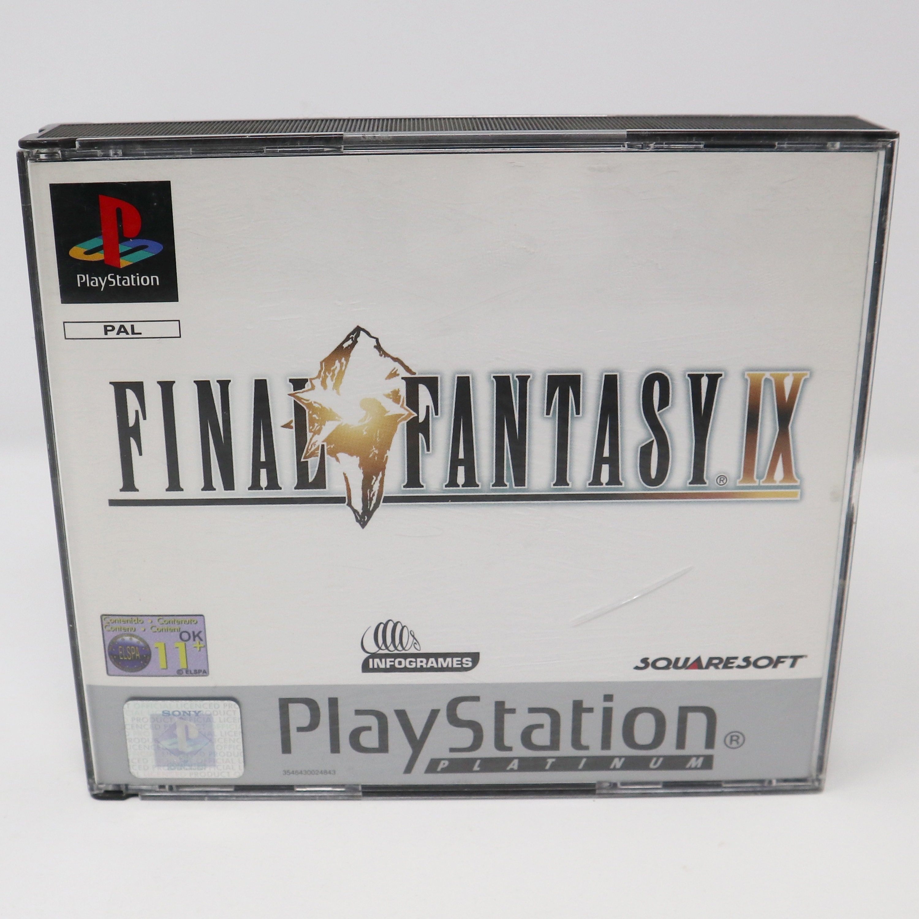 Vintage 2000 2001 Playstation Platinum 1 PS1 Final Fantasy IX