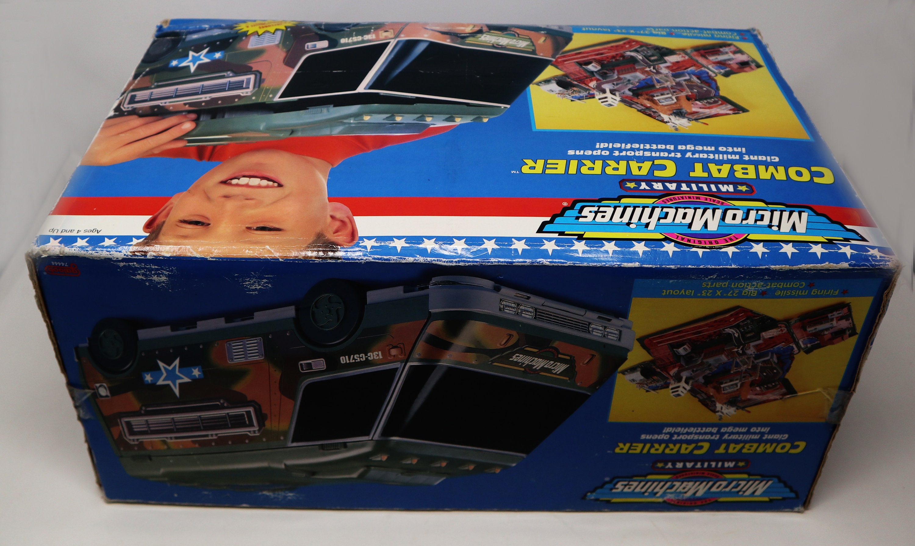 Micro Machines Vintage - Bateau Militaire De Guerre Galoob (couleur Gris, Plastique) - Occasion Bon état