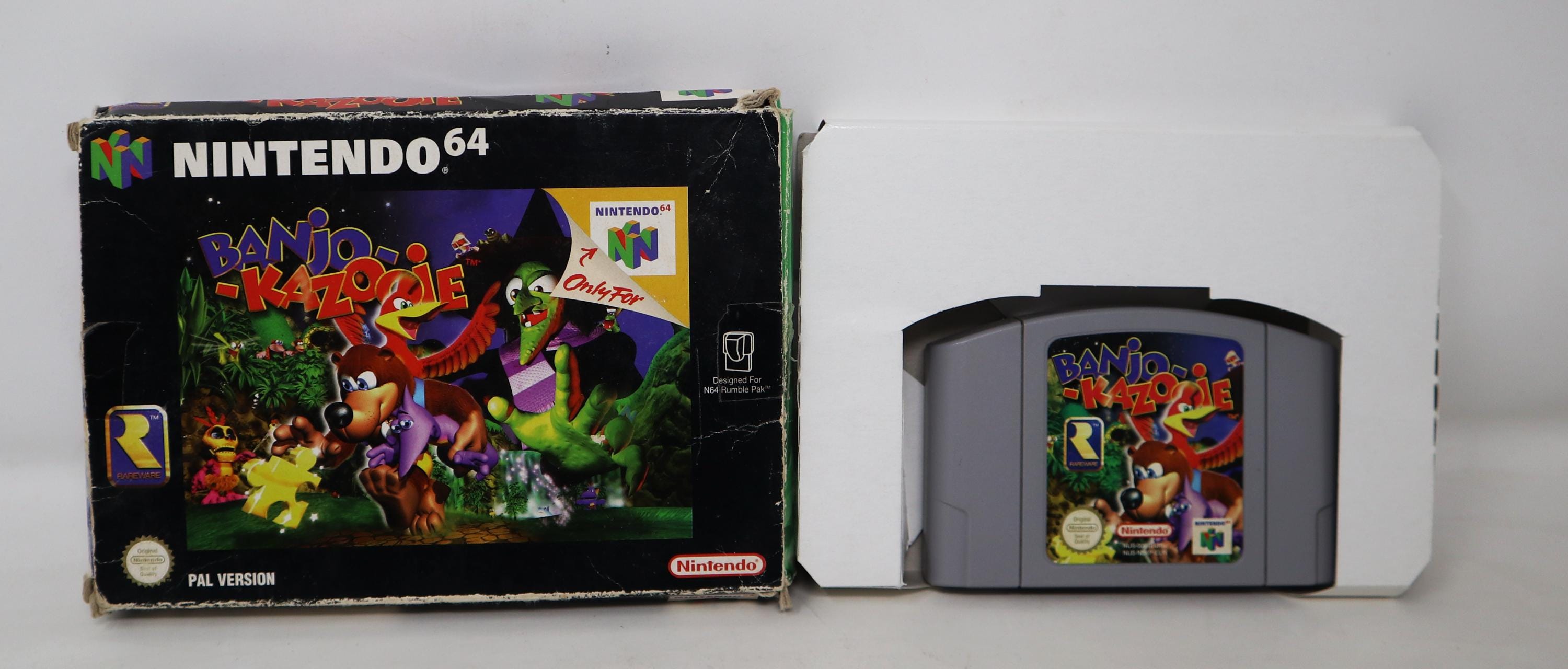 Vintage 1998 90s Nintendo 64 N64 Banjo Kazooie Cartridge Video