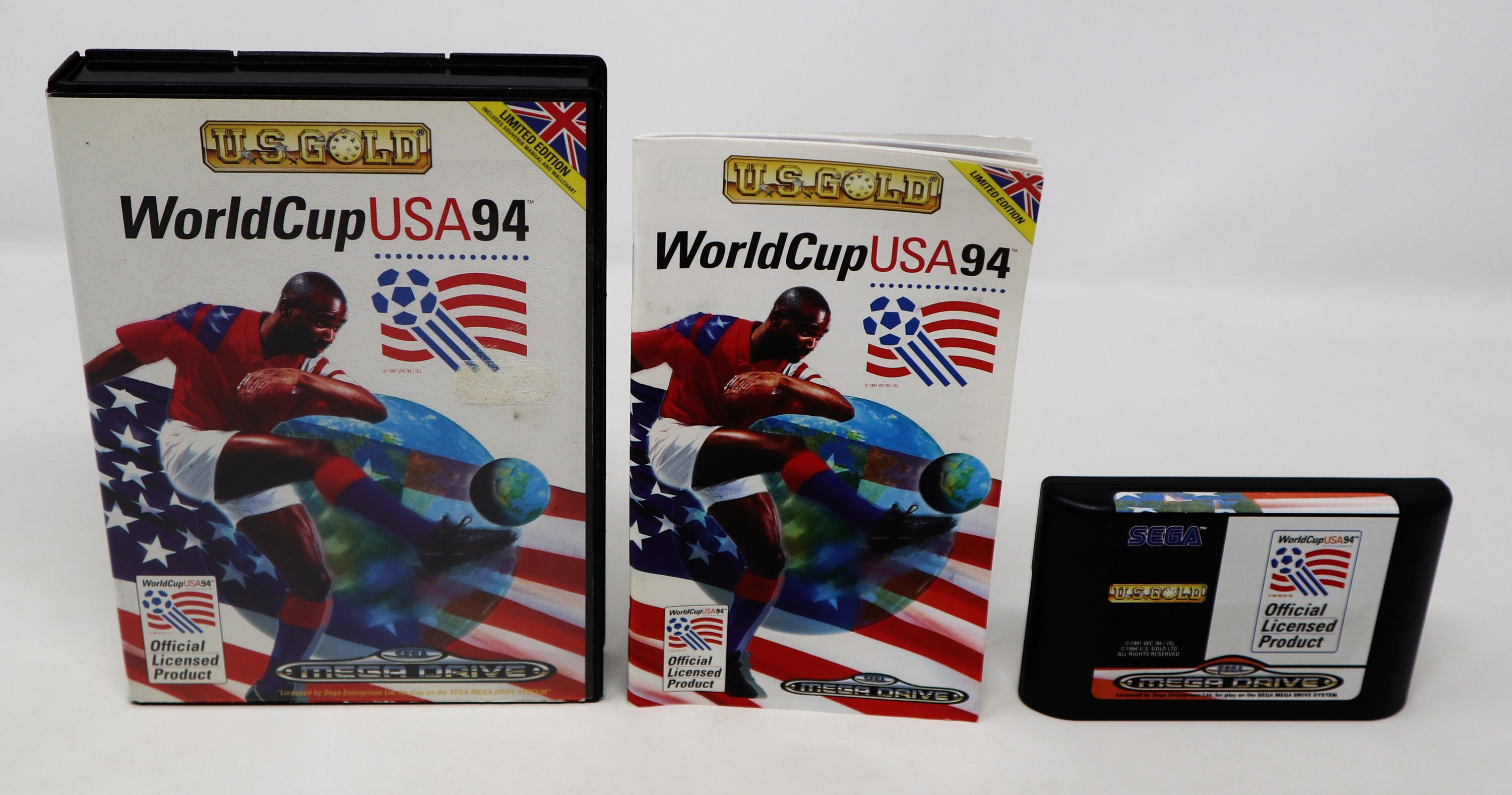 Sega Mega Drive World Championship Soccer PAL Cartridge