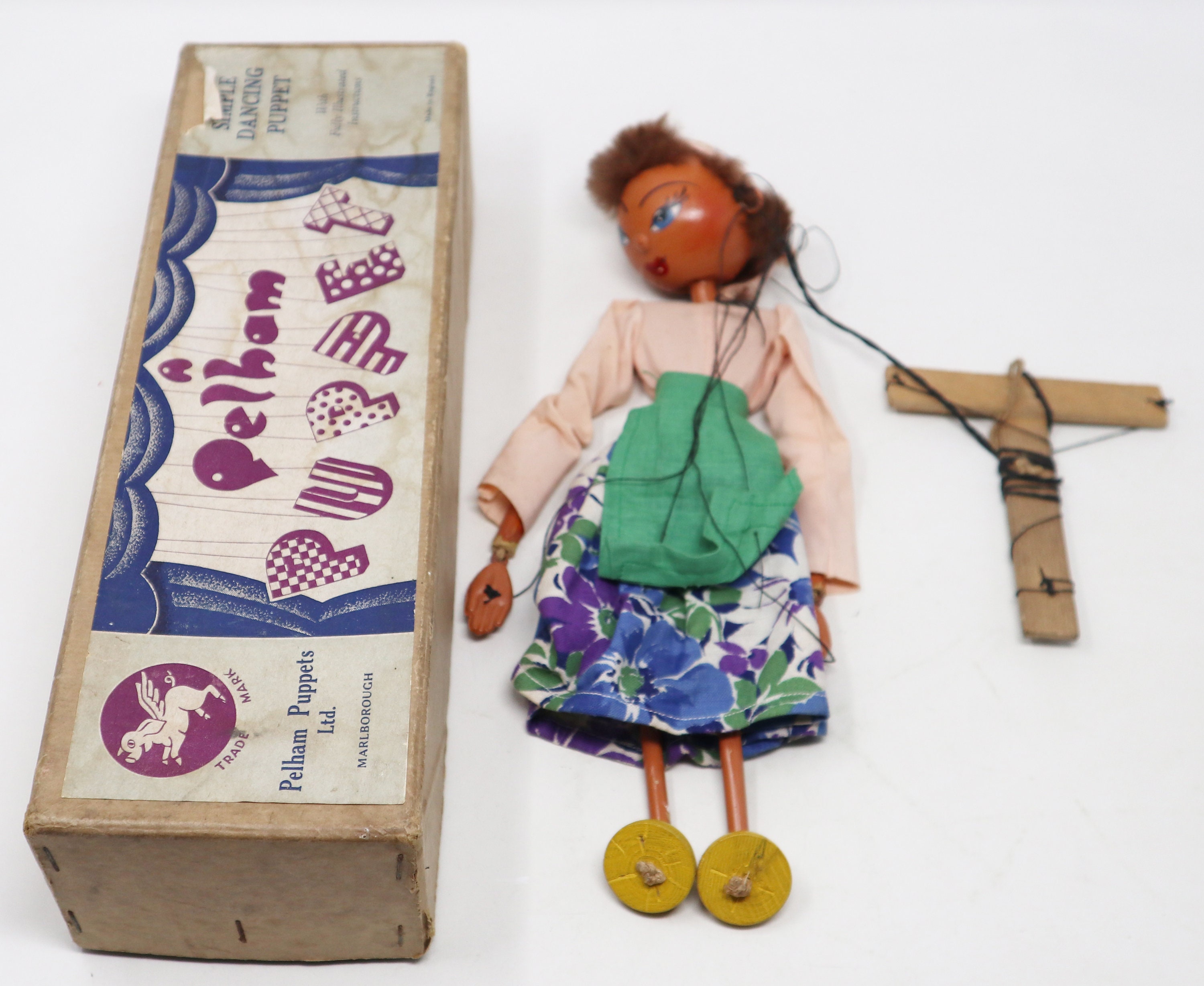 Marionnette Pelham Puppet 'Gipsy' Vintage – Dans Sa Boîte D'origine – UK
