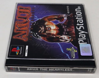 Vintage 1999 90s Playstation 1 PS1 Akuji the Heartless Video Game