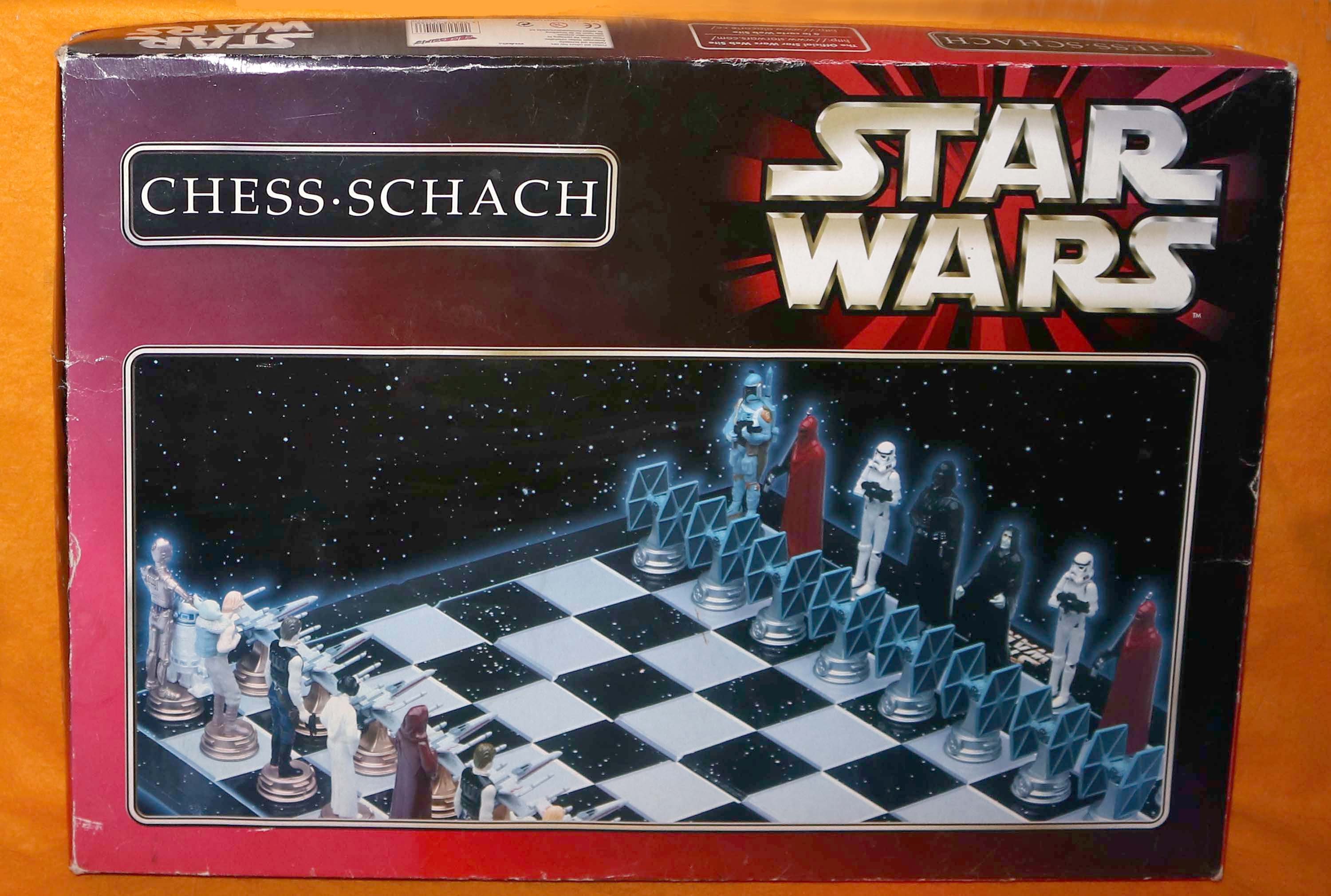 Vintage 1999 A La Carte Star Wars Chess-Schach Collector's 3D Chess Set  Game Boxed