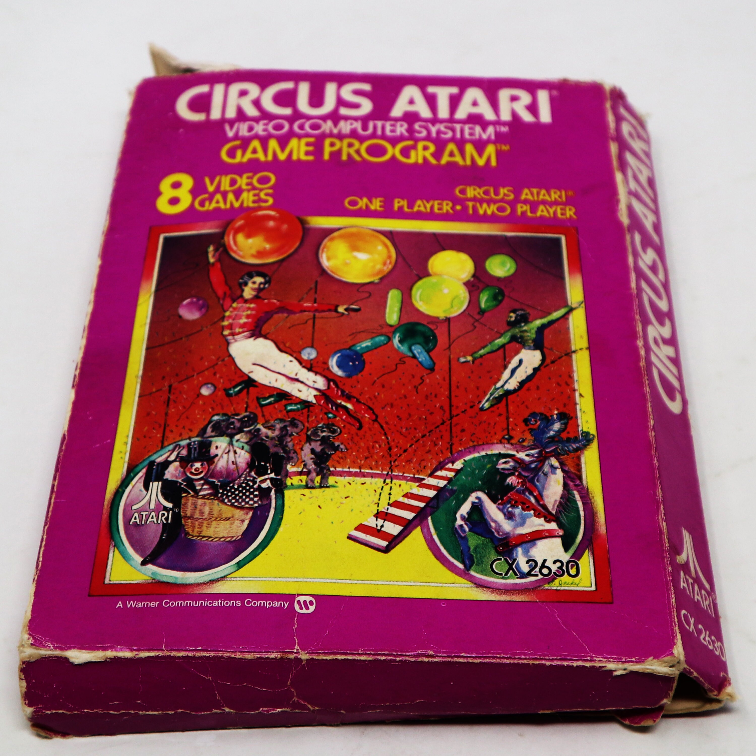 Vintage 1980 80s Atari 2600 CX 2630 Circus Atari Video Game Cartridge ...