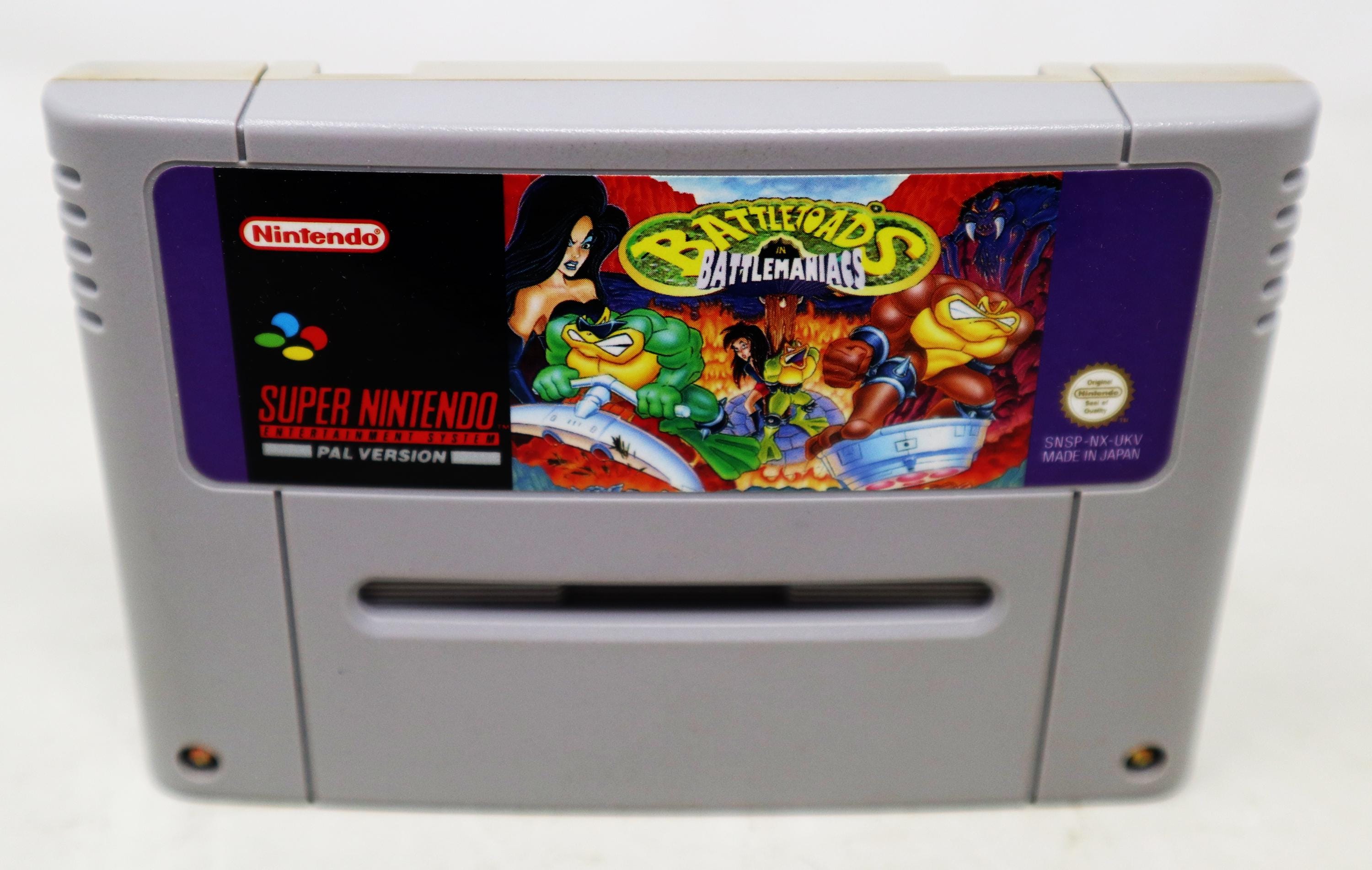 Vintage 1993 90s Super Nintendo Entertainment System SNES Battletoads ...