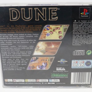 Vintage 1999 90s Playstation 1 PS1 Dune Video Game Pal Version 1 Player image 6