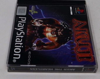 Vintage 1999 90s Playstation 1 PS1 Akuji the Heartless Video Game