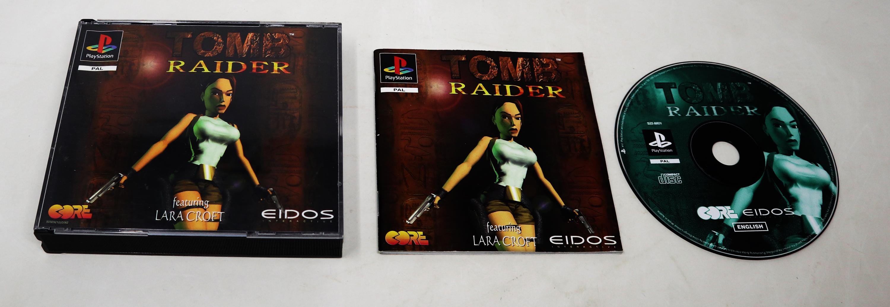 Jeu Tomb Raider Complet Pour PlayStation 1 - Version PAL FR Avec Bible Des Secrets