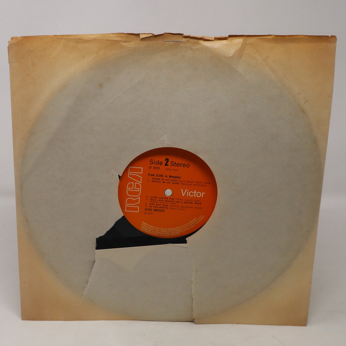 Vintage 1970 70s RCA Elvis Presley - From Elvis in Memphis 12