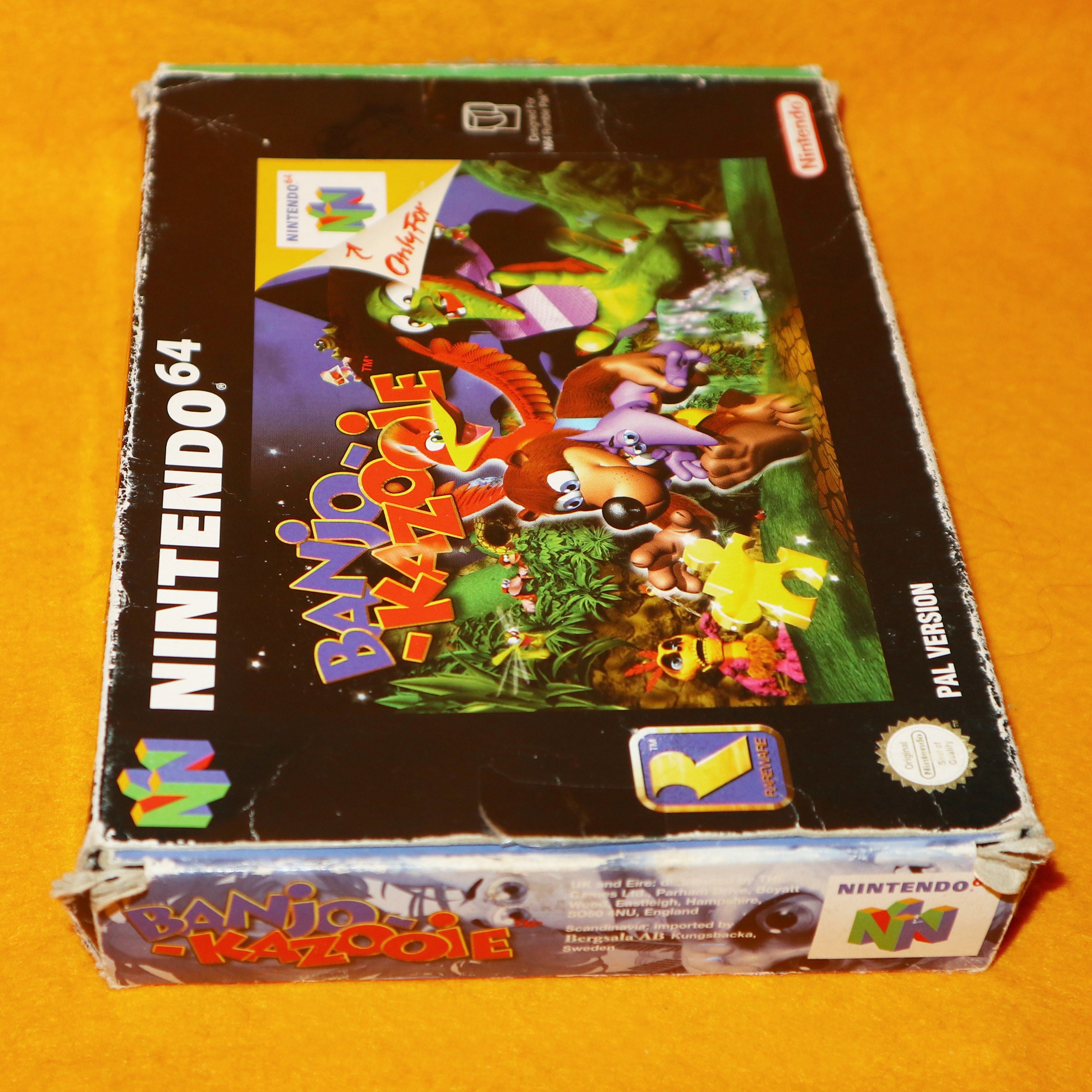 Vintage 1998 90s Nintendo 64 N64 Banjo Kazooie Cartridge Video