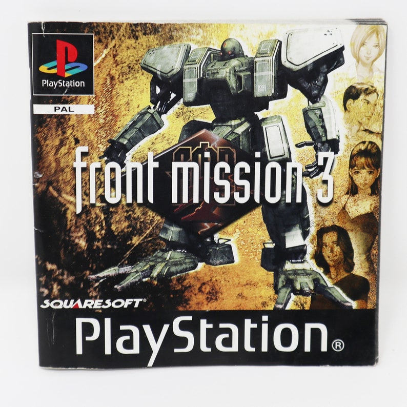 Vintage 2000 Playstation 1 PS1 Front Mission 3 Video Game Pal Version Black Label 1 Player image 8