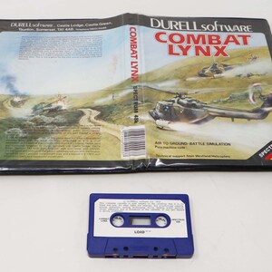 Combat Lynx Durell Software Commodore 64 C64 Cassette K7 Big Box - France