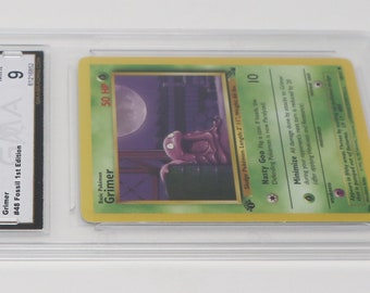 Vintage 1999 90s Nintendo Pokemon Grimer Team #48 Fossil 1st Edition Trading  Game Card GMA Graded Mint 9 Rare - Etsy