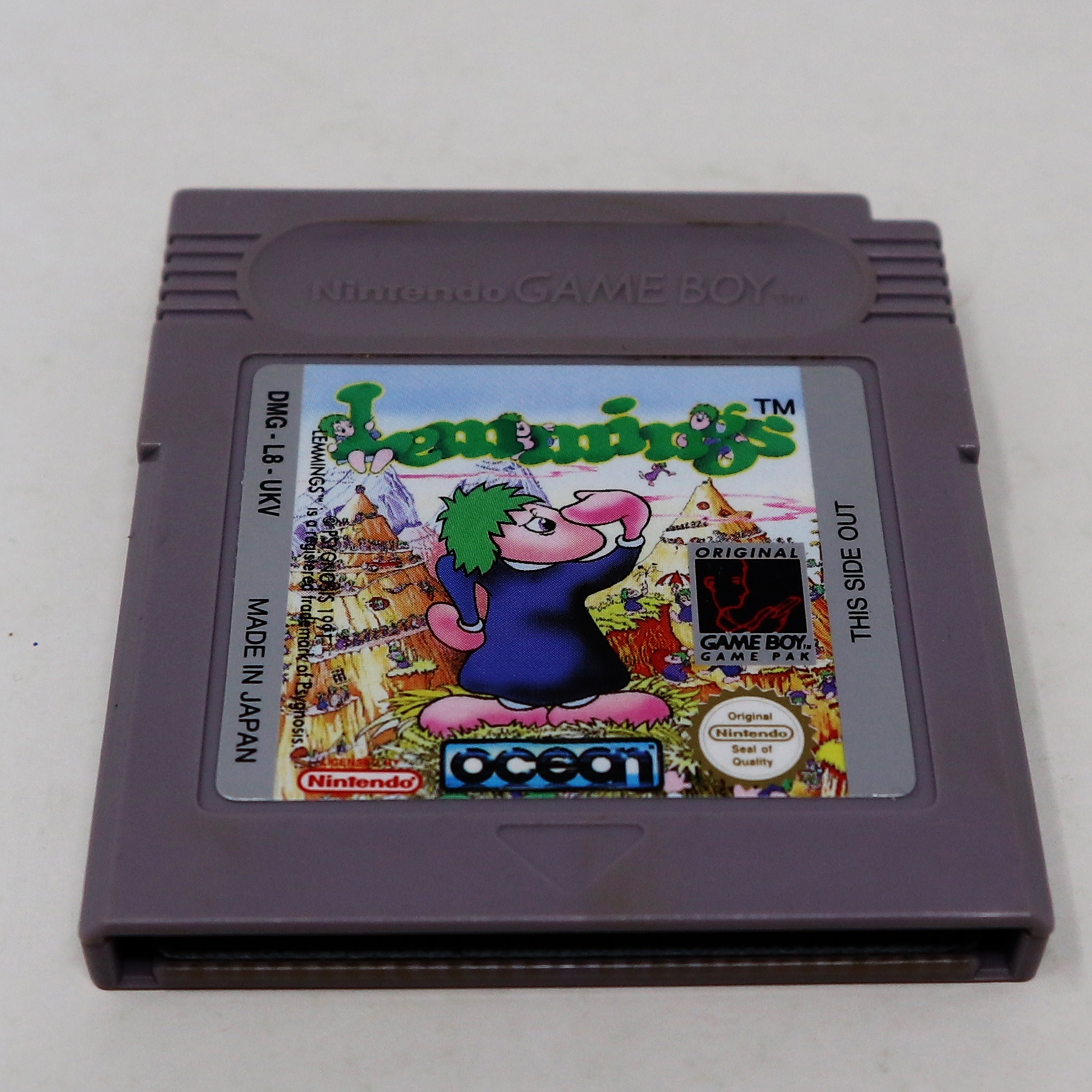 Vintage 1994 90s Game Boy Compact Video Game System Lemmings 2 