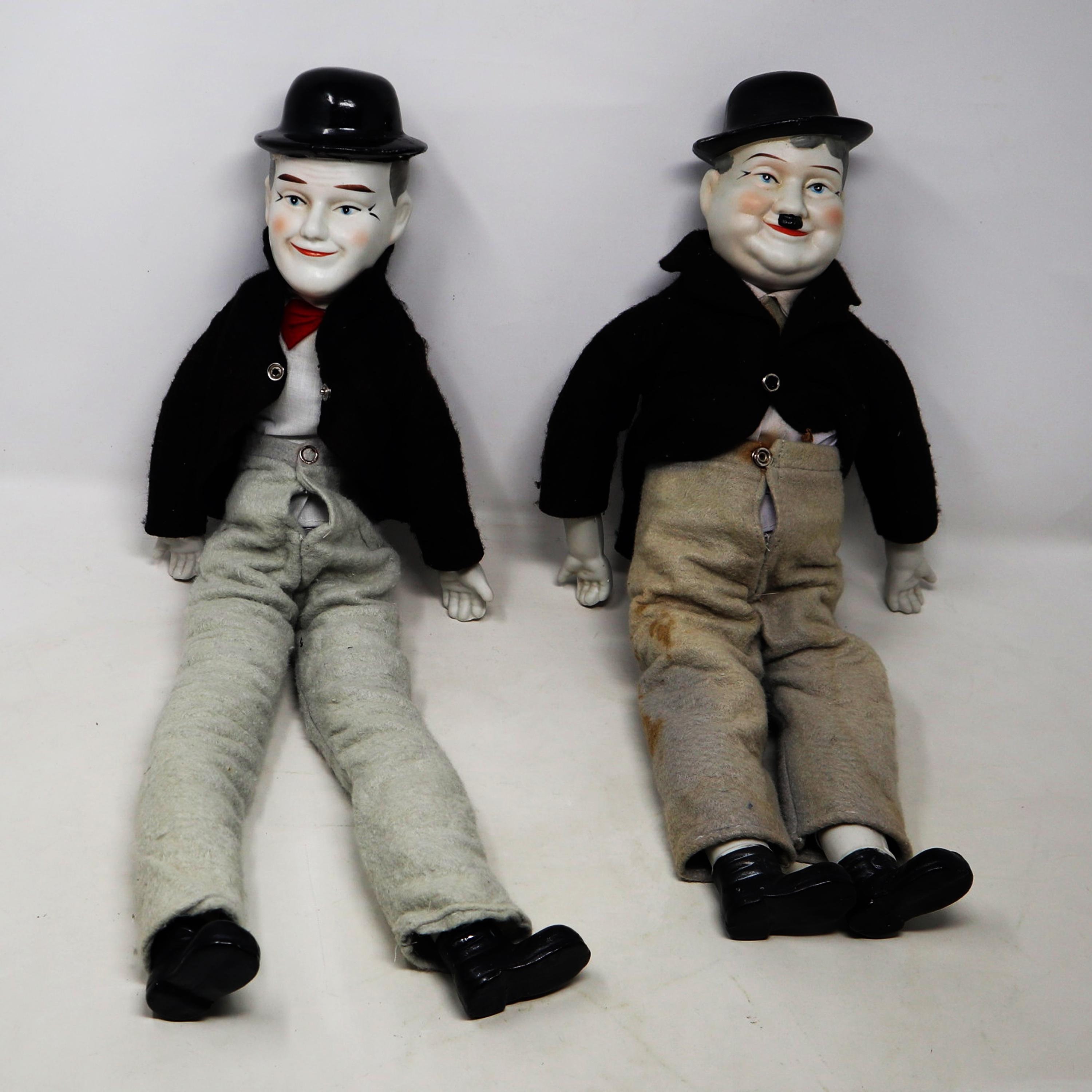 Vintage Daysun Larry Harmon Pictures Corporation Stan Laurel & Oliver Hardy Figures Figurines Ornaments Knick Knacks Rare