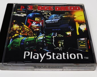 JUDGE DREDD SONY PLAYSTATION 1 (PS ZOO CLASSICS) PAL-EURO (COMPLETE - MANUAL DAM