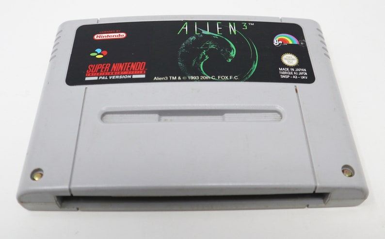 Vintage 1993 90s Super Nintendo Entertainment System SNES Alien 3 ...