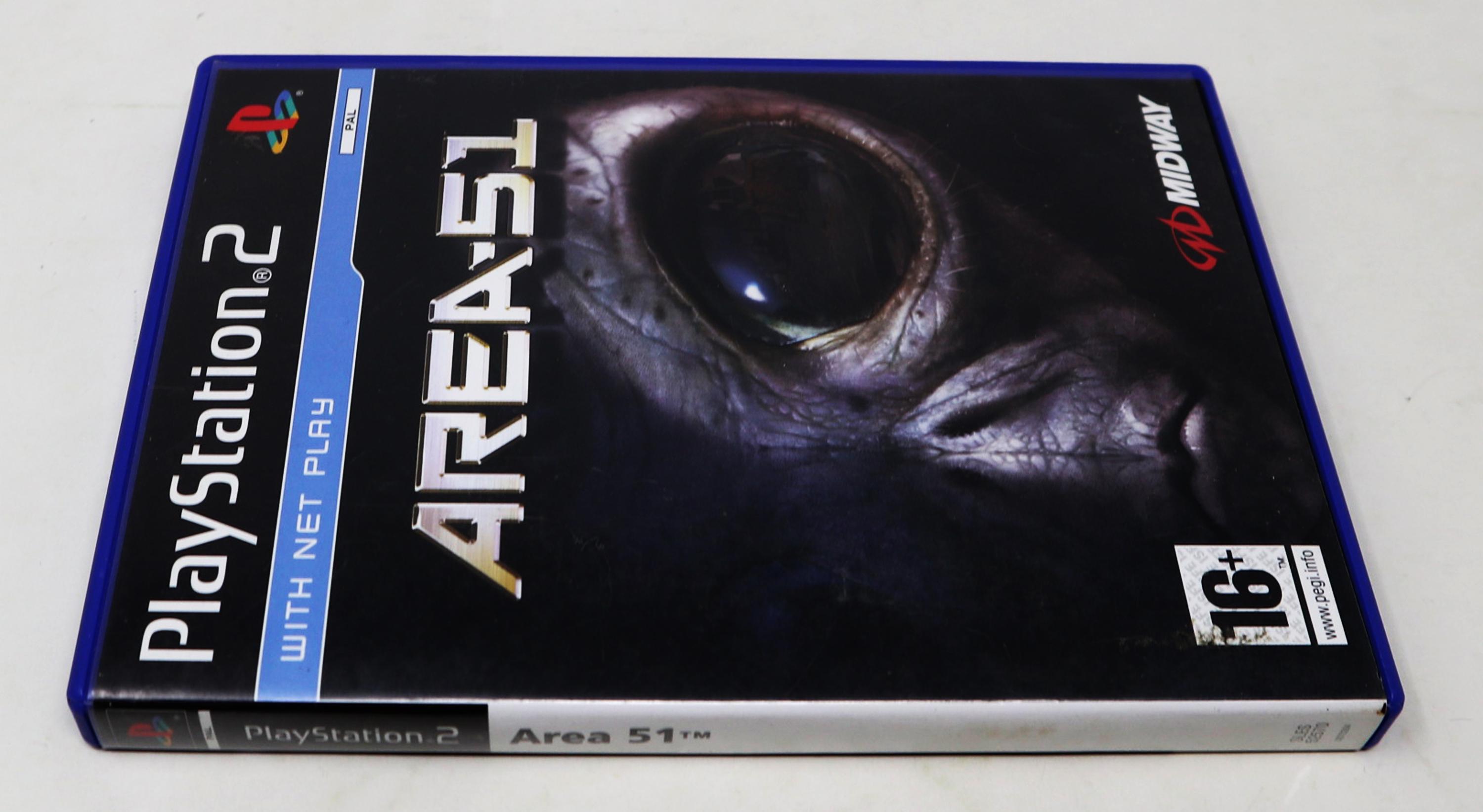 Vintage 2006 Sony Playstation 2 PS2 Area 51 Video Game PAL 1-2