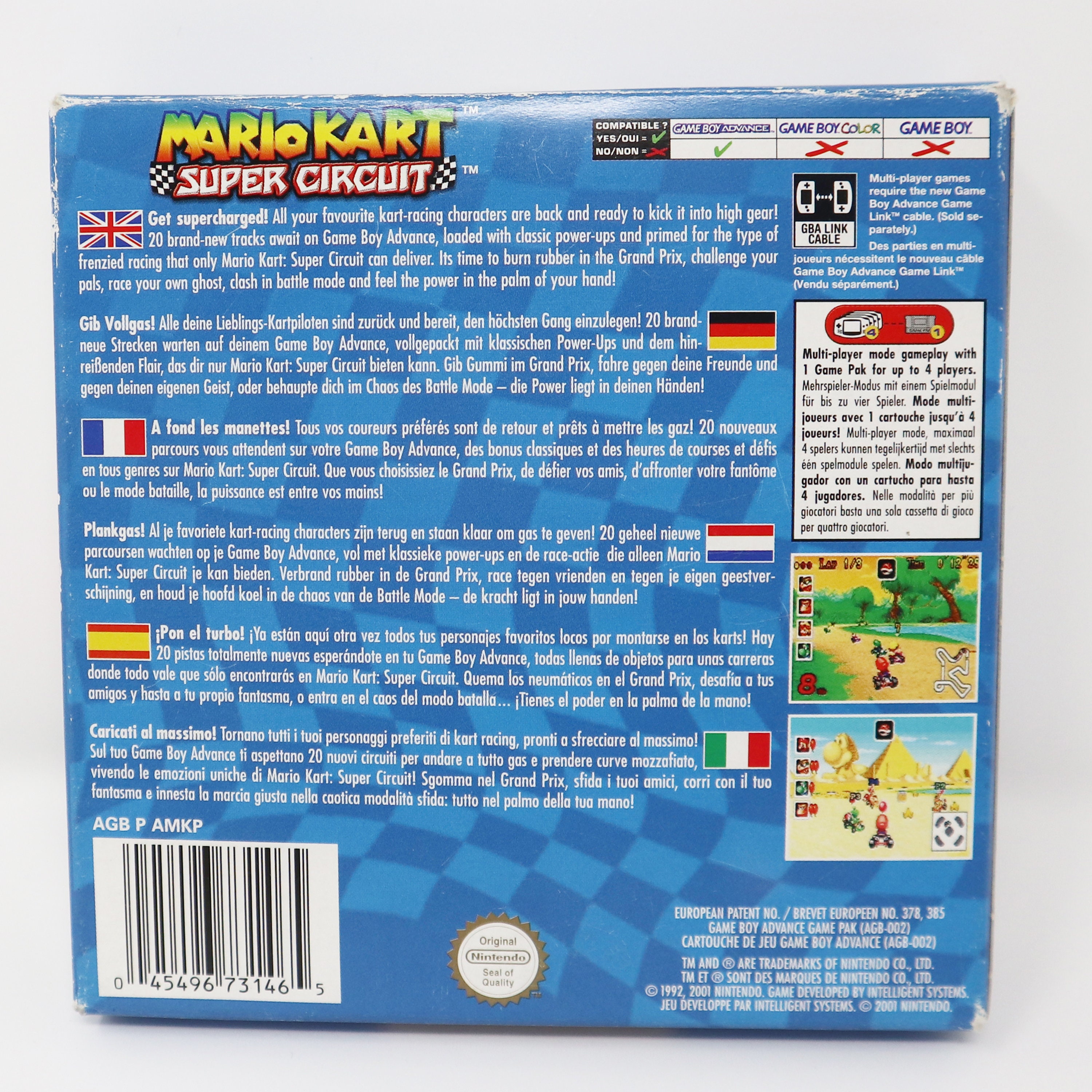 Mario Kart Super Circuit (GBA) - Cartouche Game Boy Advance, Authentique, Testée, Code NTSC