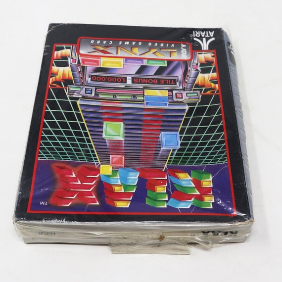 Vintage 1990 90s Atari Lynx Handheld Klax Video Game Card