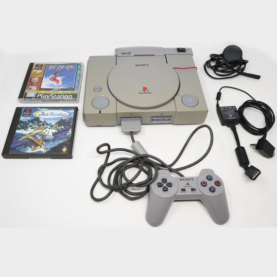 Buy Vintage Sony Playstation 1 PS1 Pal Console SCPH-7502 fully Working,  Gamars Movie Card VCD Not Working Controllers 2 Games Lot Bundle Online in  India 