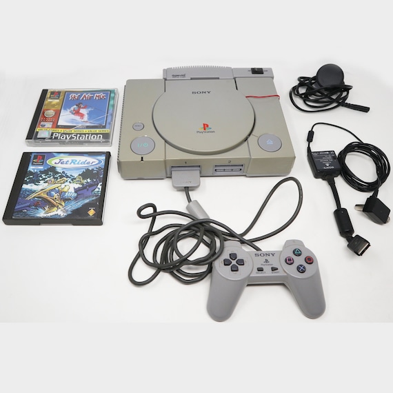 Buy Vintage Sony Playstation 1 PS1 Pal Console SCPH-7502 fully Working,  Gamars Movie Card VCD Not Working Controllers 2 Games Lot Bundle Online in  India 