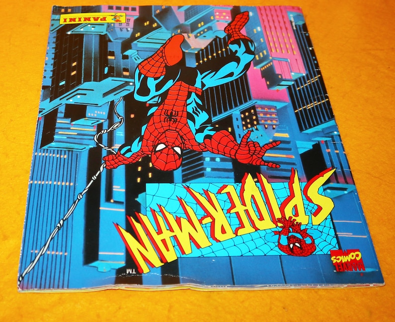 Vintage Panini Marvel Comics Spiderman Sticker Album Book Etsy