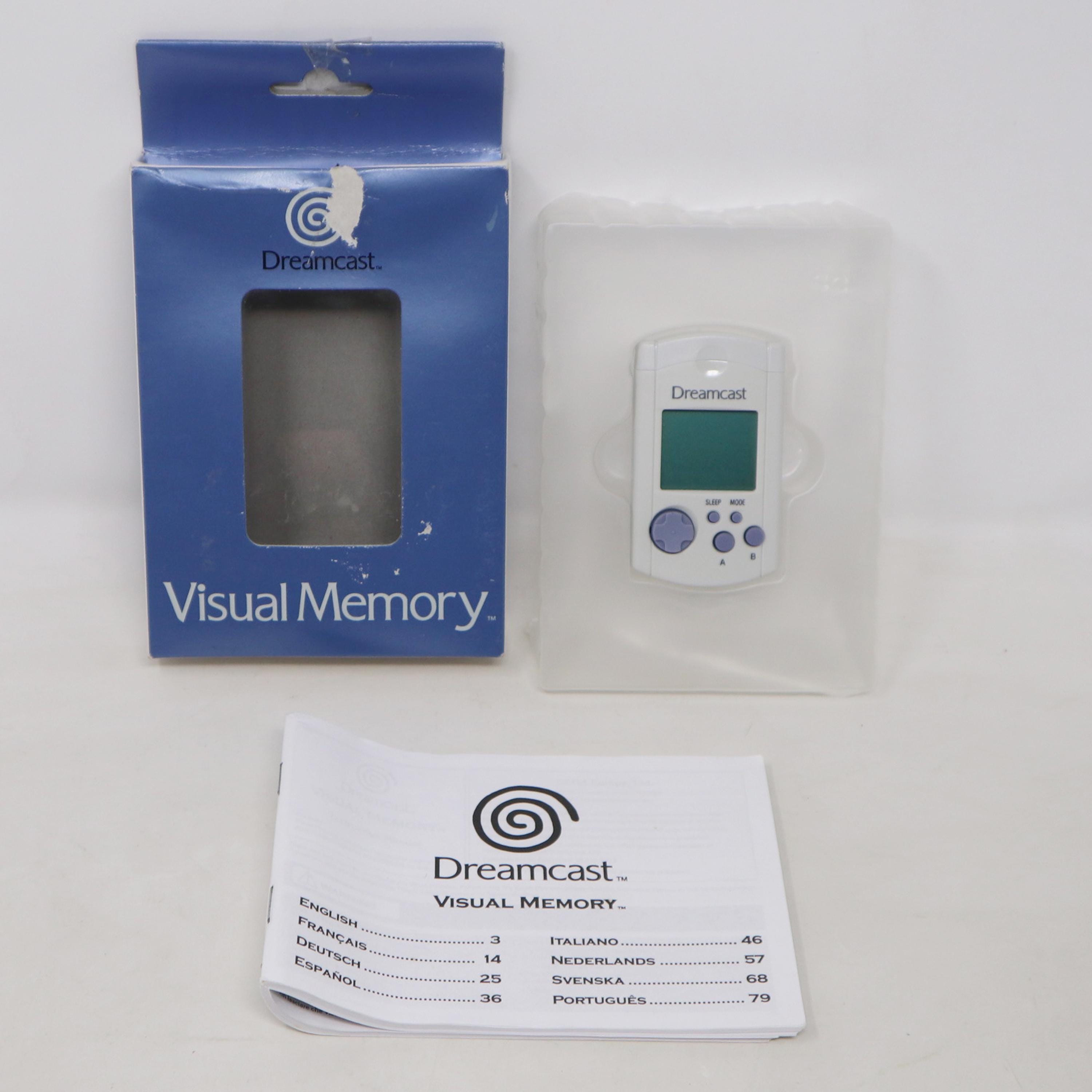 Vintage 1999 90s Sega Dreamcast Visual Memory Cartridge White