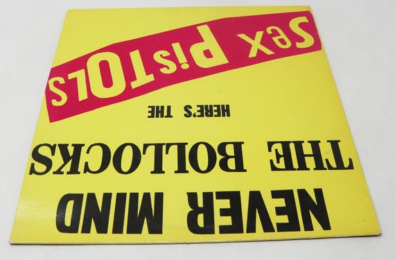 Vintage 1983 80s Virgin Records Never Mind the Bollocks Here's the