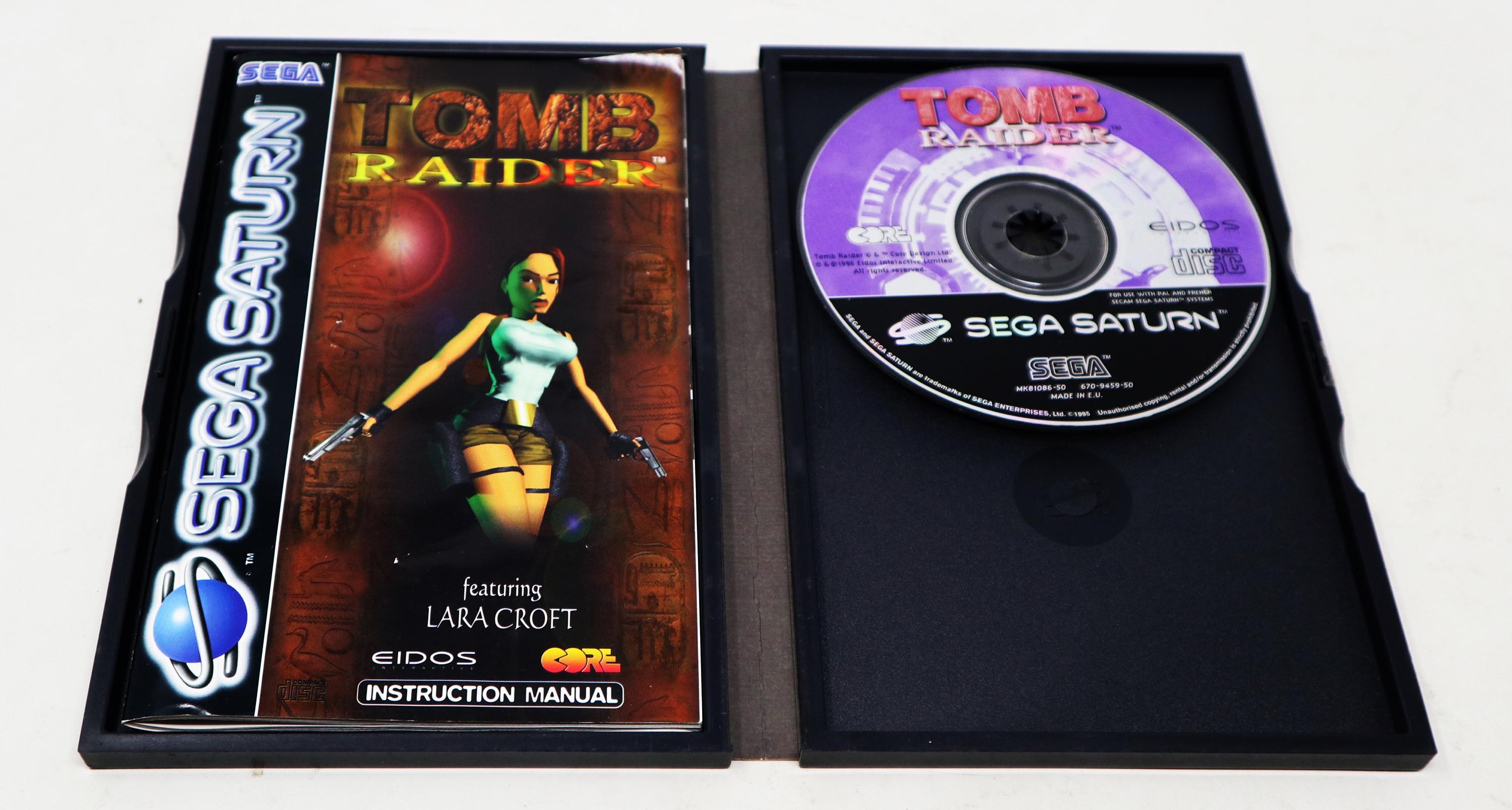 Trader Games - TOMB RAIDER SEGA SATURN PAL-EURO (COMPLETE - GOOD CONDITION OVERALL) on Saturn
