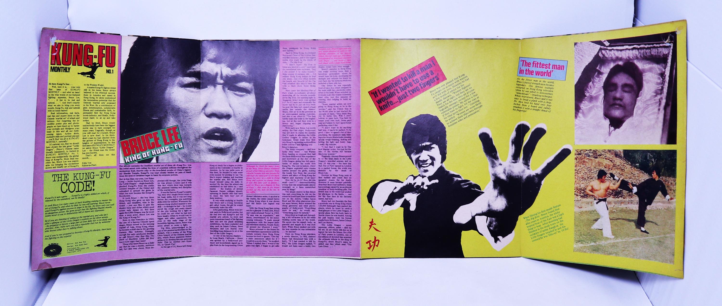 Poster Bruce Lee Kung-Fu Monthly N°53 1979 - COLLECTOR - Bon état