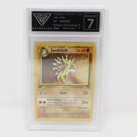 Vintage 1999 90s Nintendo Pokemon Sandslash 1st Edition 41/62 Fossil Trading  Game Card Get Graded Excellent 7 Rare - Etsy Canada