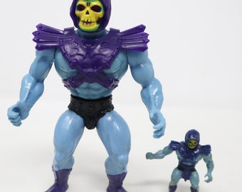 Vintage 1981 80s Mattel MOTU He-Man Masters Of The Universe Skeletor Action Figure + Pencil Topper Retro