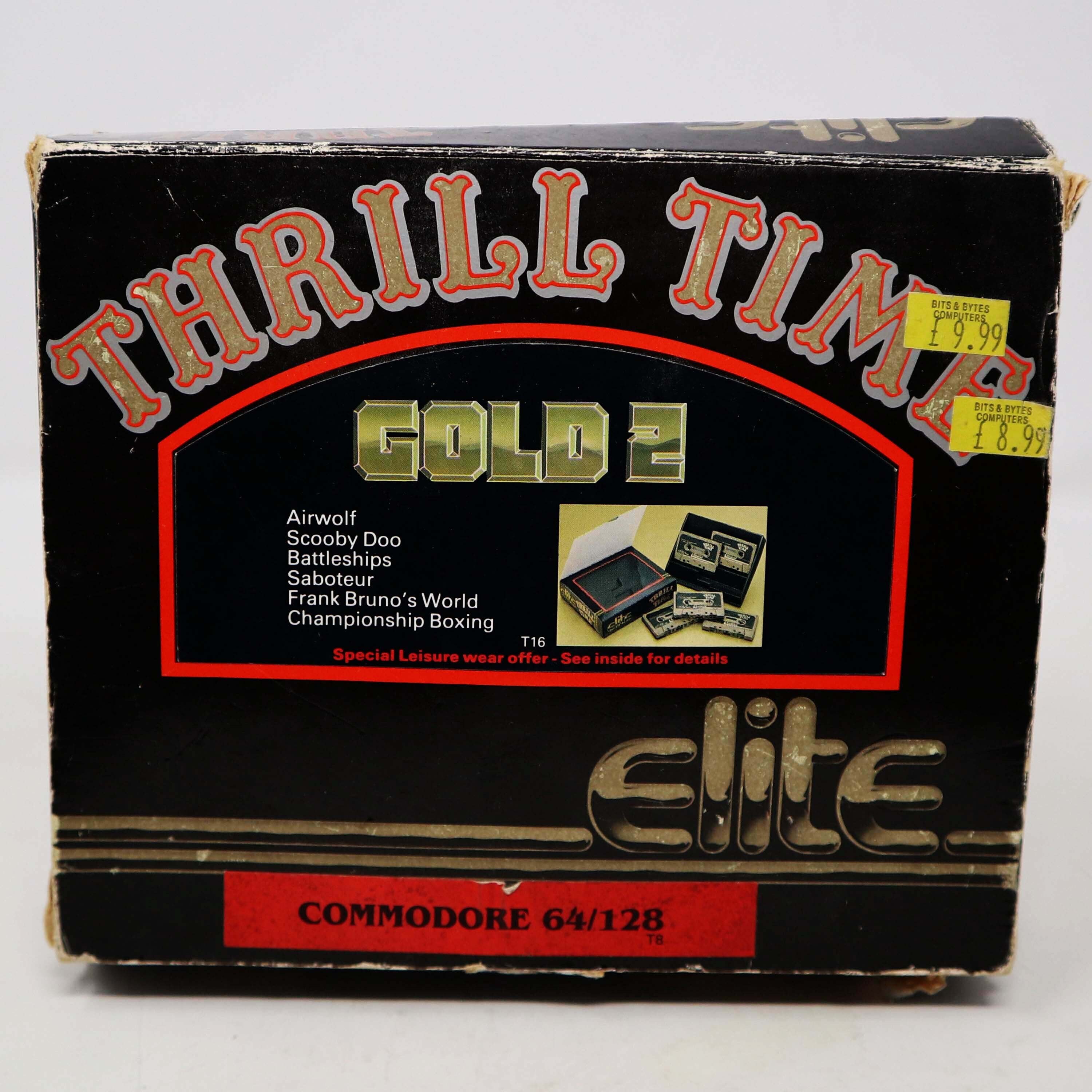 Vintage 1989 80s Commodore 64 128 C64 Elite Thrill Time Gold 2
