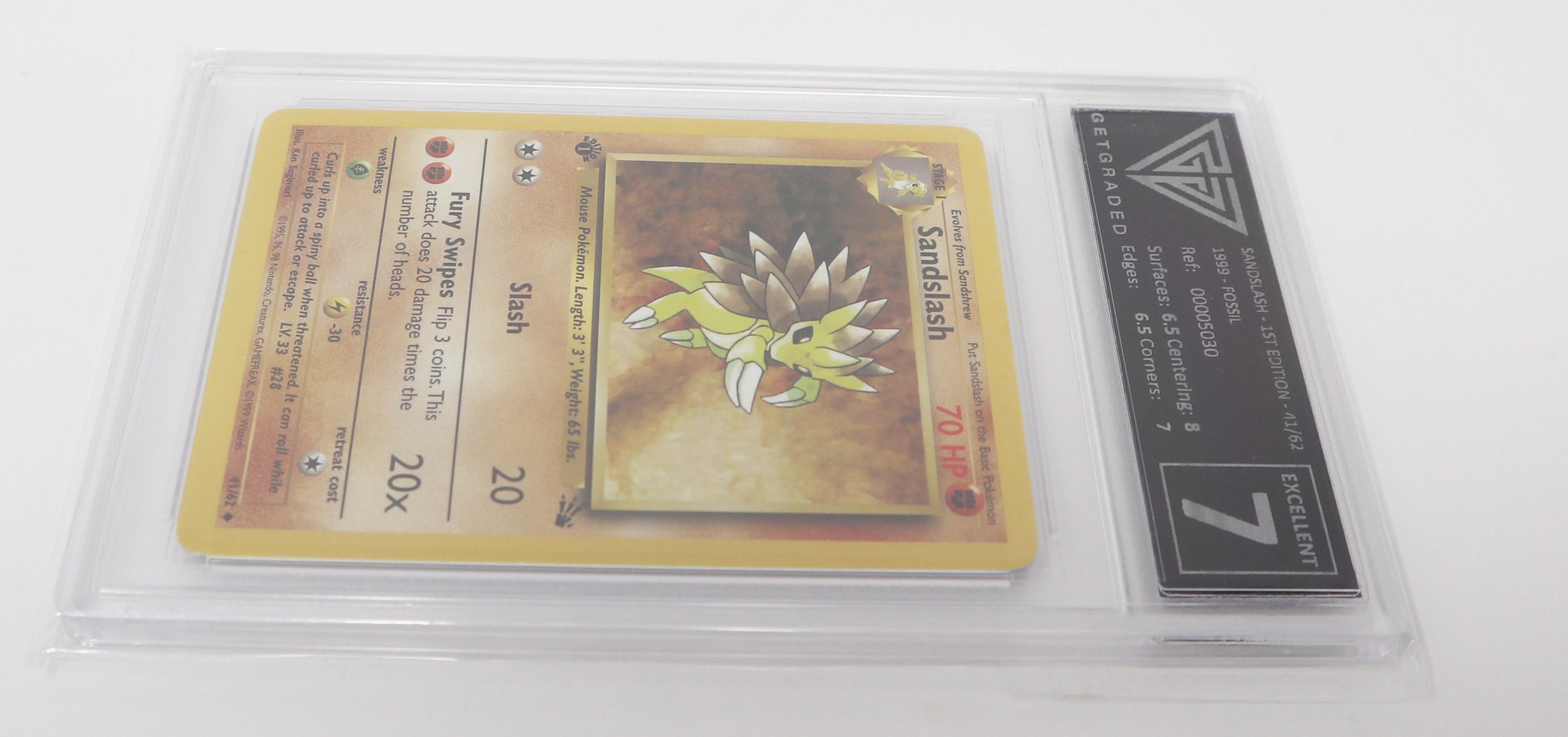1995 sandslash pokemon card value - (41) - Fossil Sandslash (93/144) Sandslash - 29/123 (Reverse Foil)