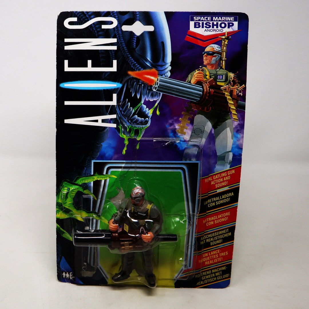 Vintage 1992 90s Kenner Aliens Space Marine Bishop Android