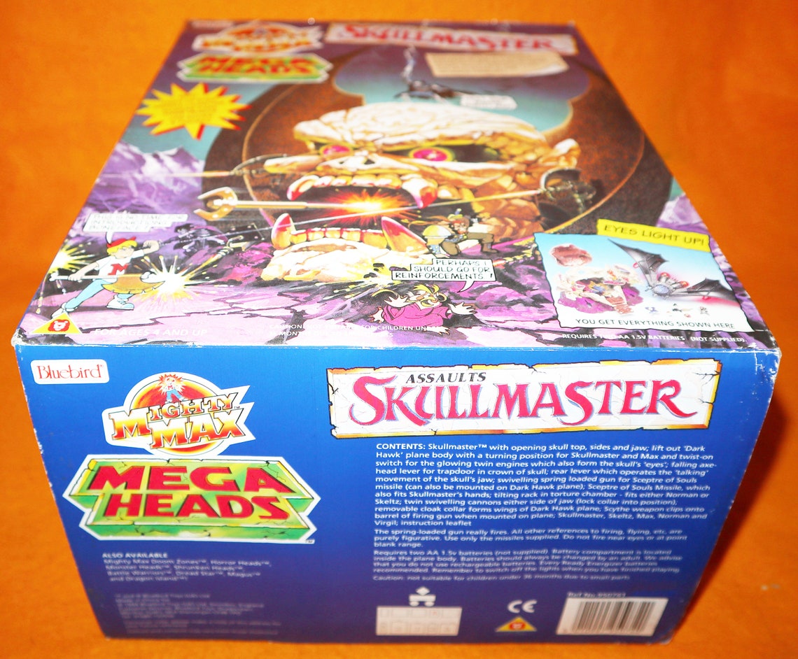 Vintage 1994 Bluebird Mighty Max Mega Heads Assaults Etsy