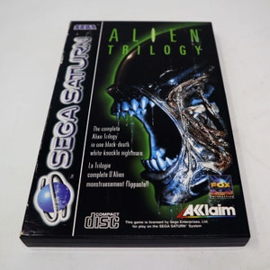Vintage 1996 90s Sega Saturn Alien Trilogy Video Game Pal & French ...