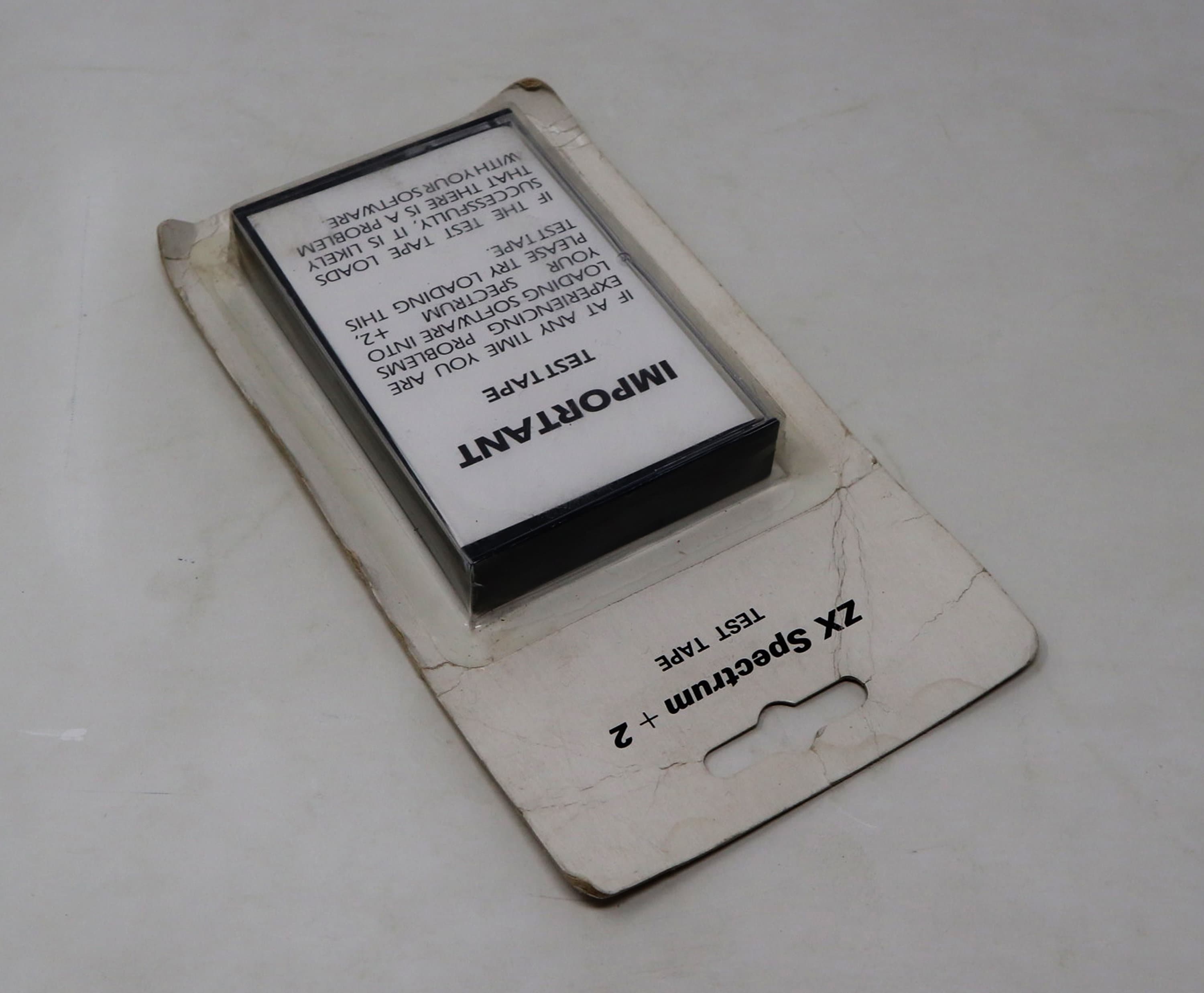 Vintage ZX Spectrum +2 Test Tape Cassette Tape for Problems
