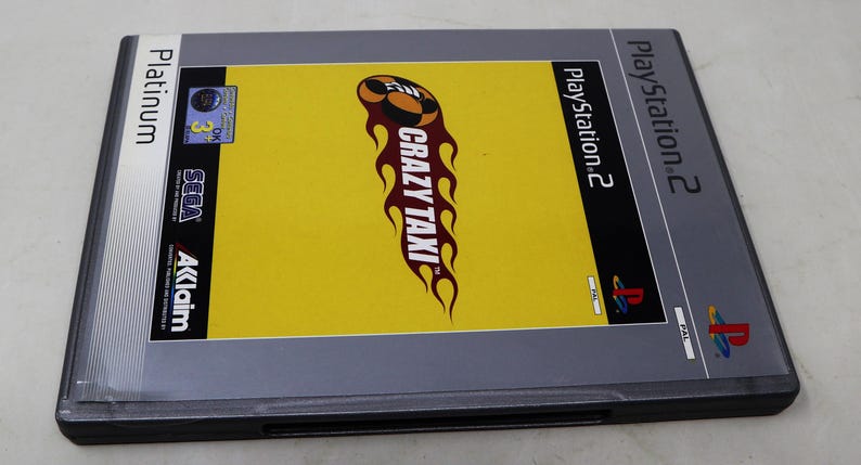 Vintage 2001 Sony Playstation 2 PS2 Crazy Taxi Car Racing Video Game ...