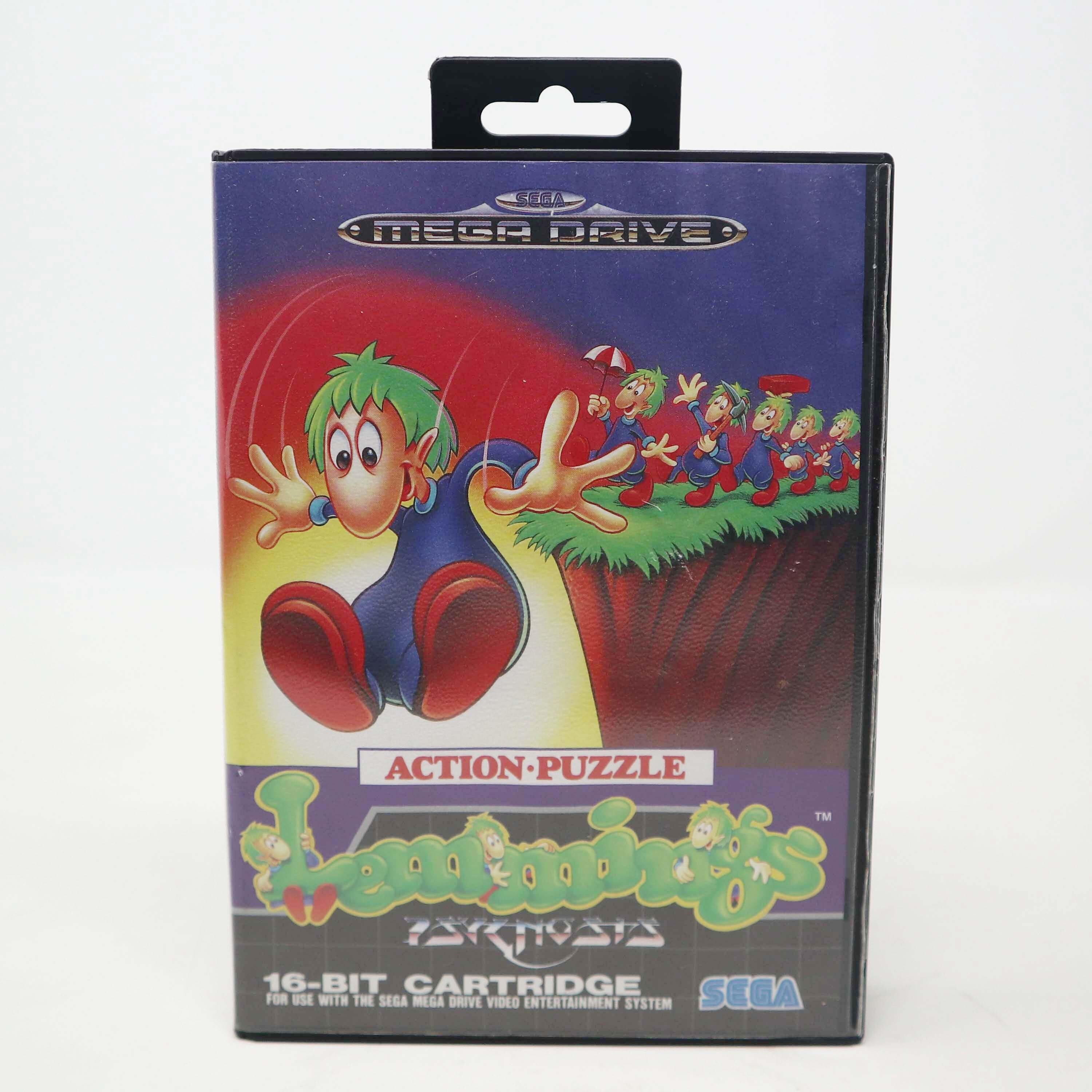 for Lemmings 2 The Tribes US cover 16bit retro game cartridge for