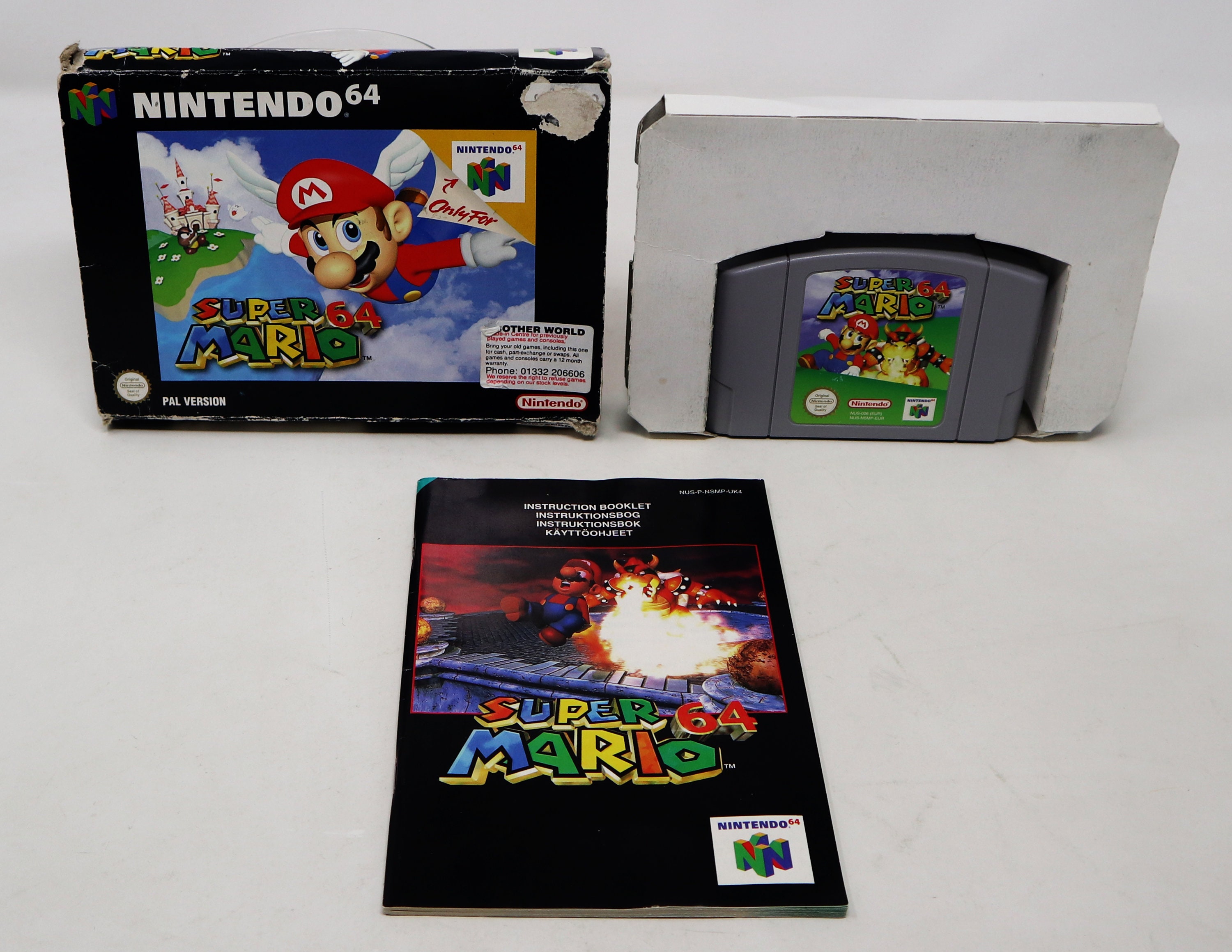 ヴィンテージ 1996 90 年代 Nintendo 64 N64 スーパーマリオ 64