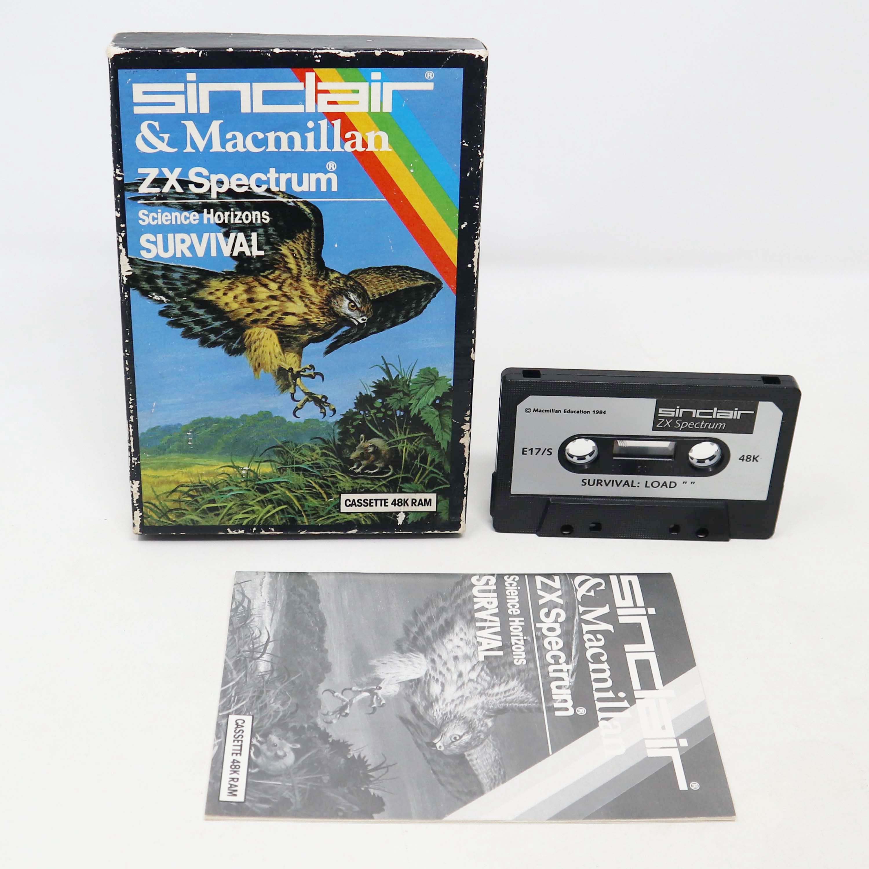 Vintage 1980s 80s Sinclair ZX Spectrum 48K Survival