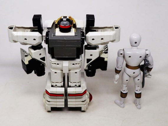 Vintage 1993 90s Bandai Saban Power Rangers White Tigerzord and