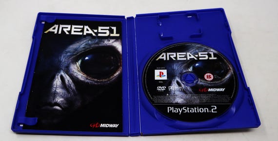 Vintage 2006 Sony Playstation 2 PS2 Area 51 Video Game PAL 1-2