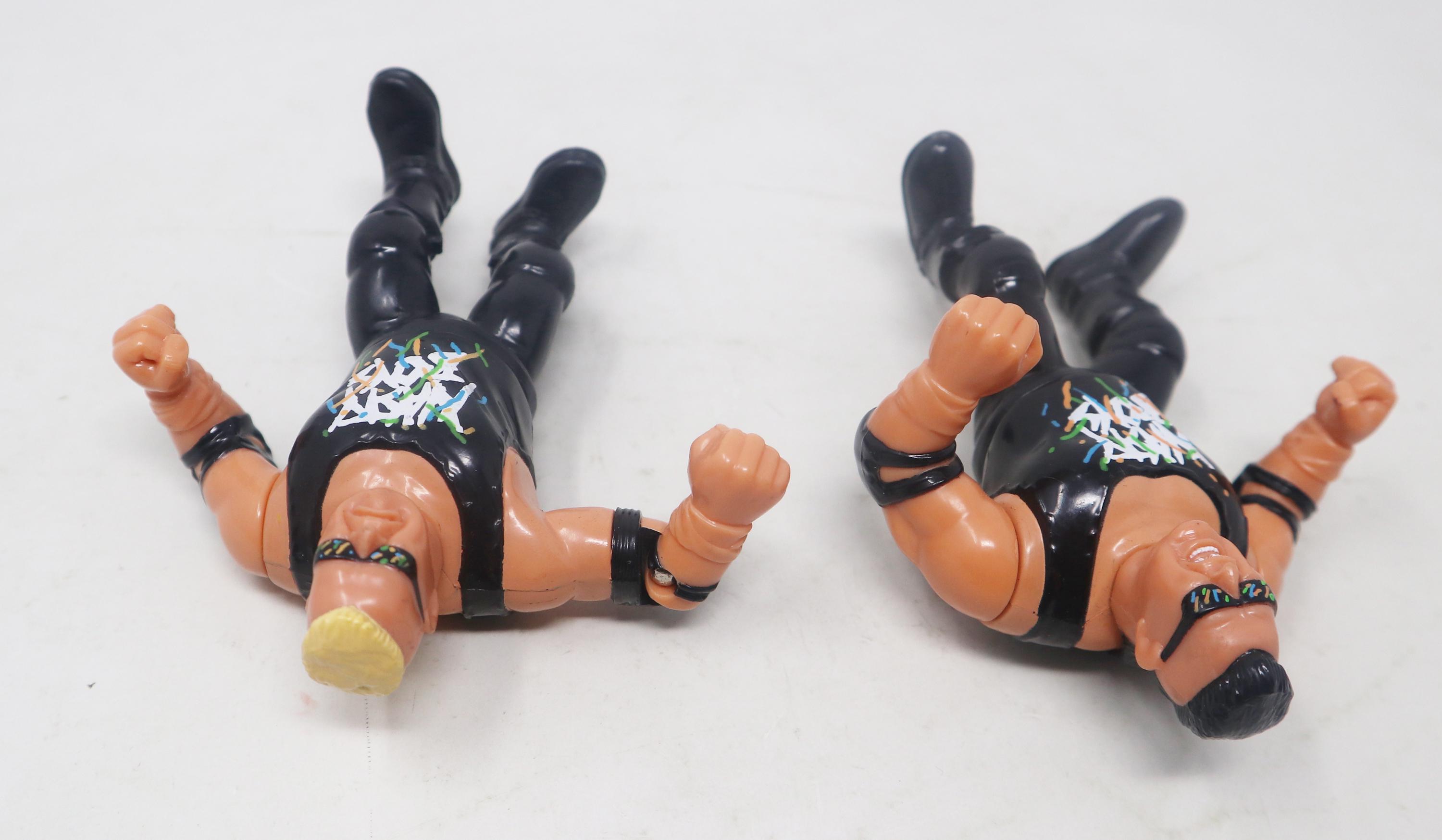 Vintage 1991 90s Hasbro WWF Wrestling Series 3 Tag Teams Nasty