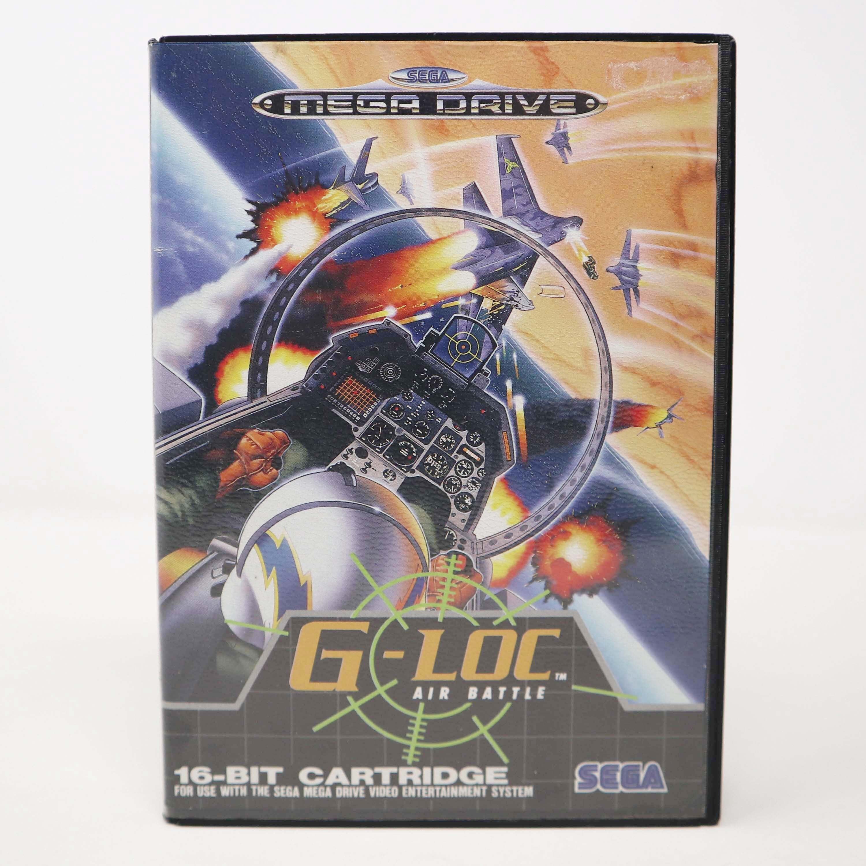Vintage 1992 90s Sega Mega Drive Megadrive G-LOC Air Battle 16-bit