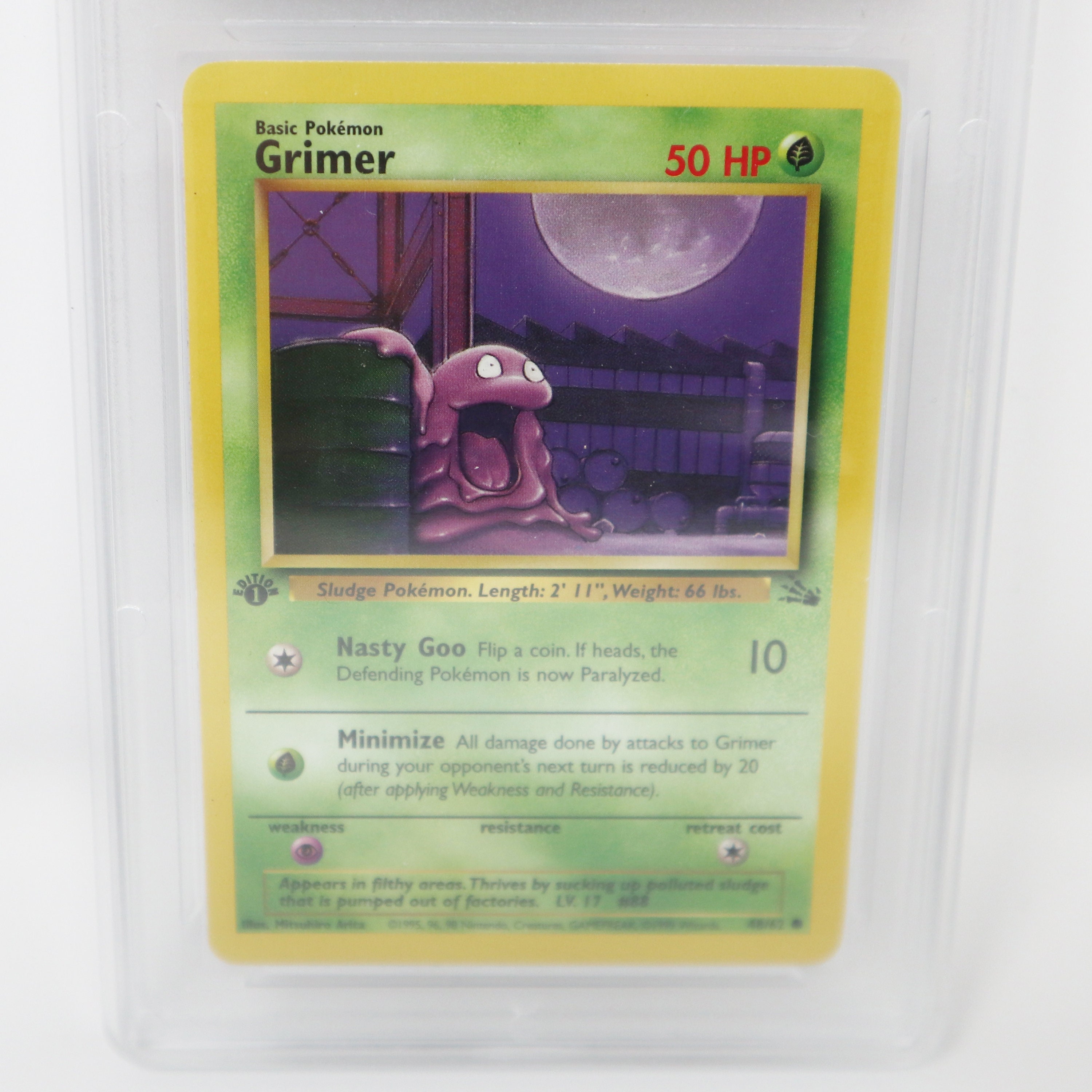 Vintage 1999 90s Nintendo Pokemon Grimer Team #48 Fossil 1st Edition Trading Game Card GMA Graded Mint 9 Rare - Etsy Vintage 1999 90s Nintendo Pokemon Grimer Team #48 Fossil 1st Edition Trading Game Card GMA Graded Mint 9 Rare - Etsy
