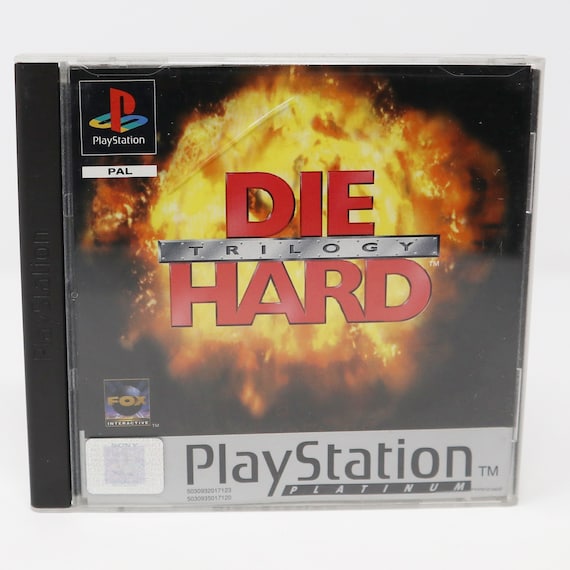 Vintage 1996 90s Playstation 1 PS1 Platinum Die Hard Trilogy Video
