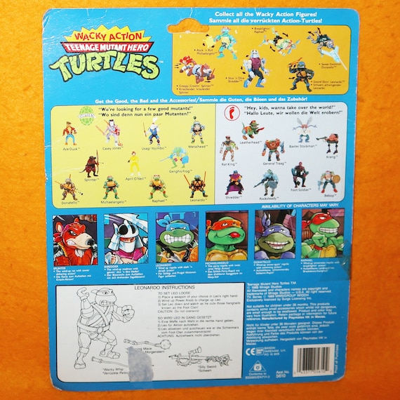 Vintage 1990 90s Wacky Action Teenage Mutant Hero Ninja Turtles